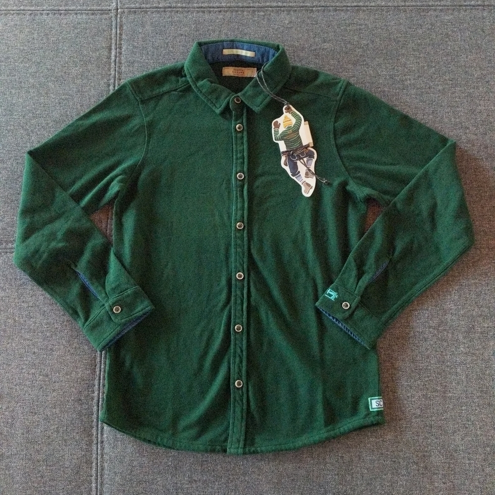 NWT Scotch & Soda Button Down Shirt For Boys